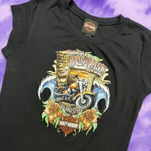 Harley Davidson Hawaii Honolulu island style graphic tee